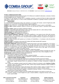 Condizioni generali di vendita
